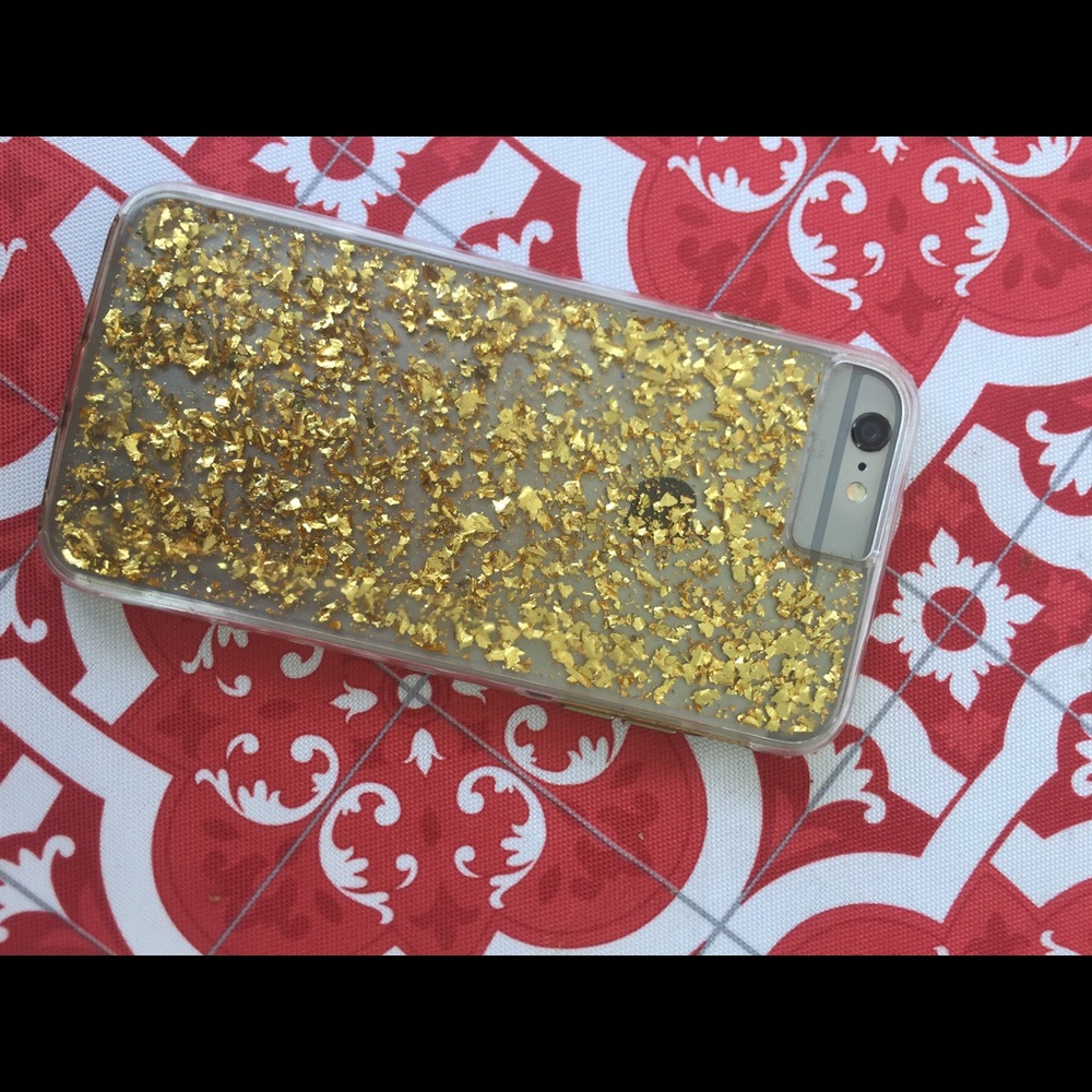 Gold fleck iPhone 6+ phone case!